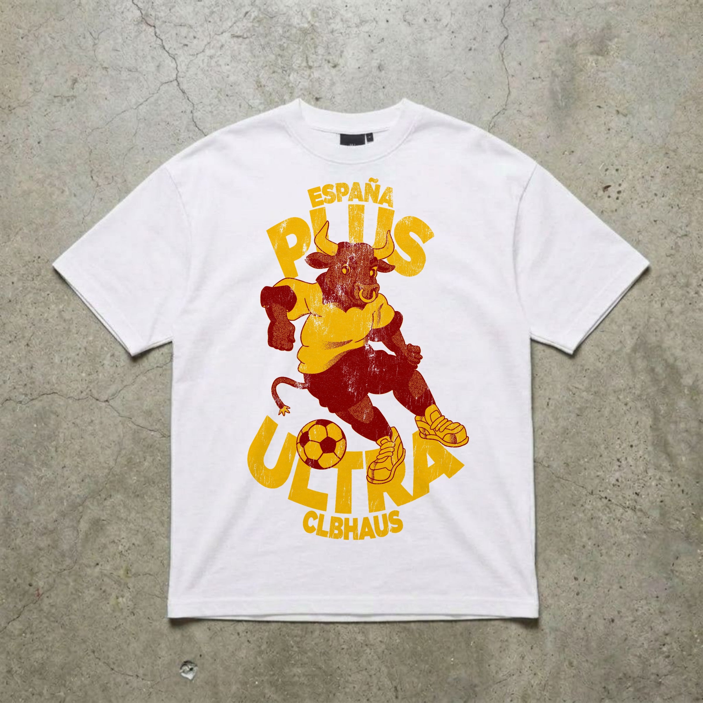 Spanish World Cup Vintage Washed White Tee