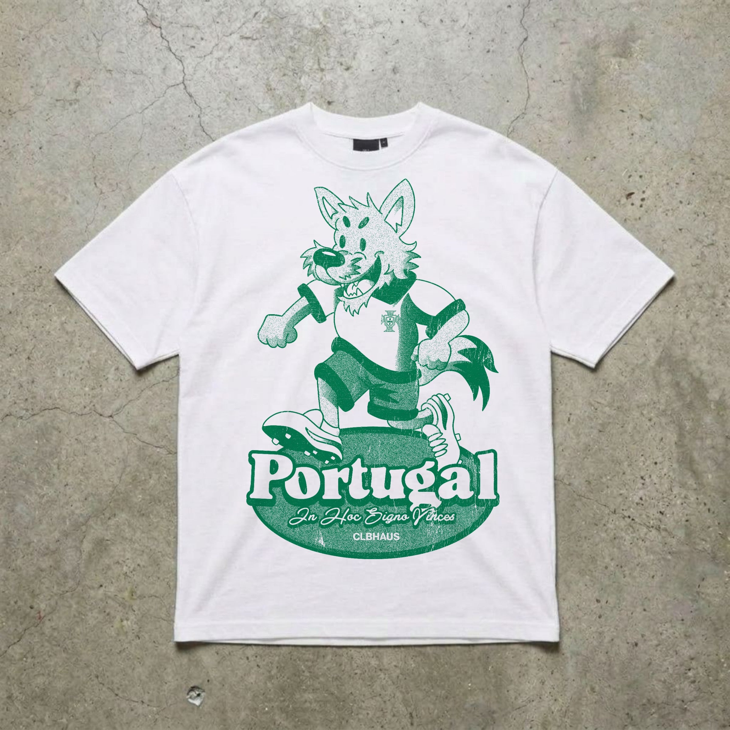 Portugese World Cup Tee Vintage Washed White Tee